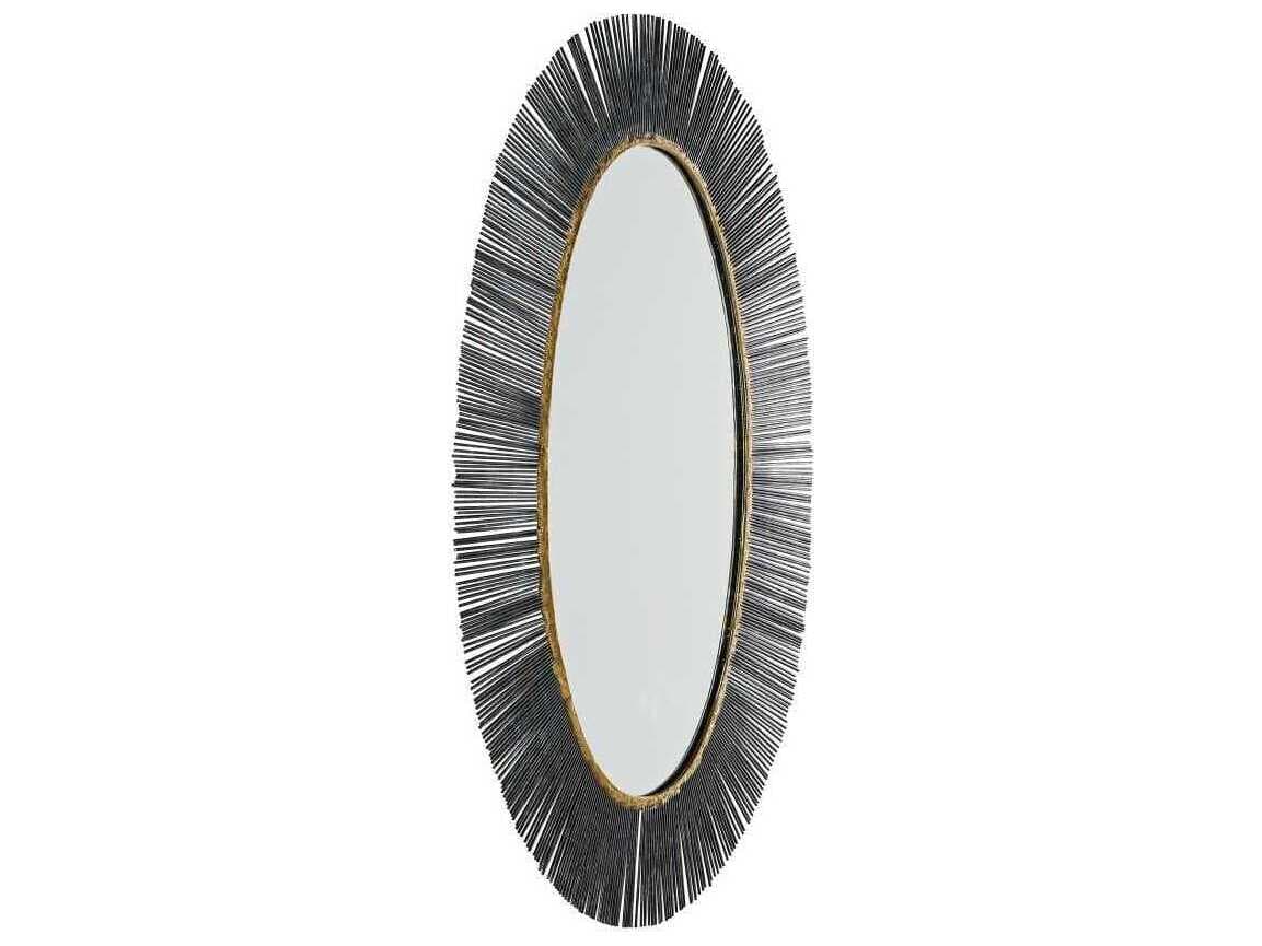 Arteriors Home Perseus Natural Iron Oval Wall Mirror