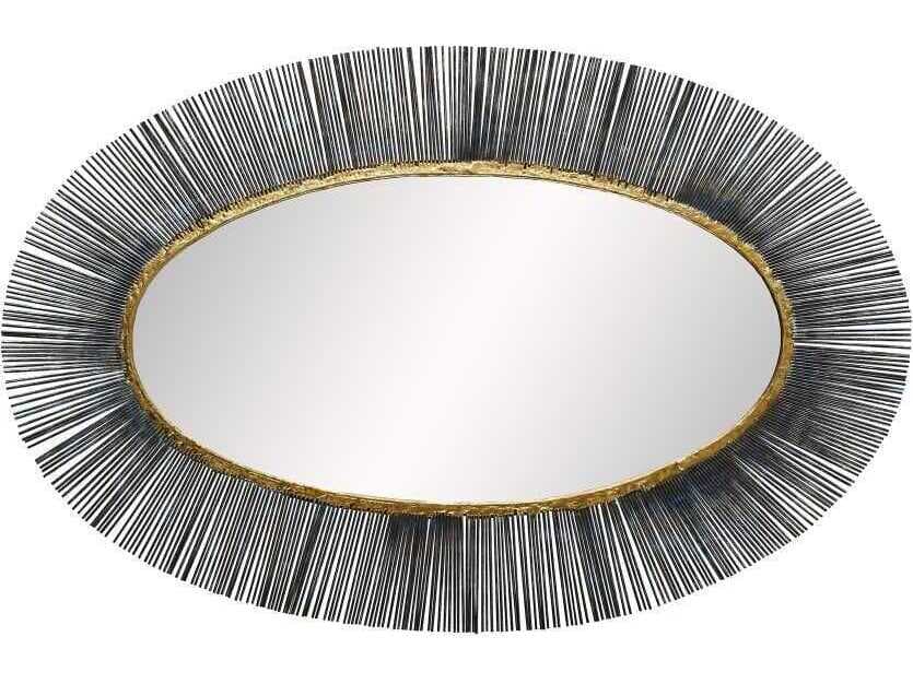 Arteriors Home Perseus Natural Iron Oval Wall Mirror