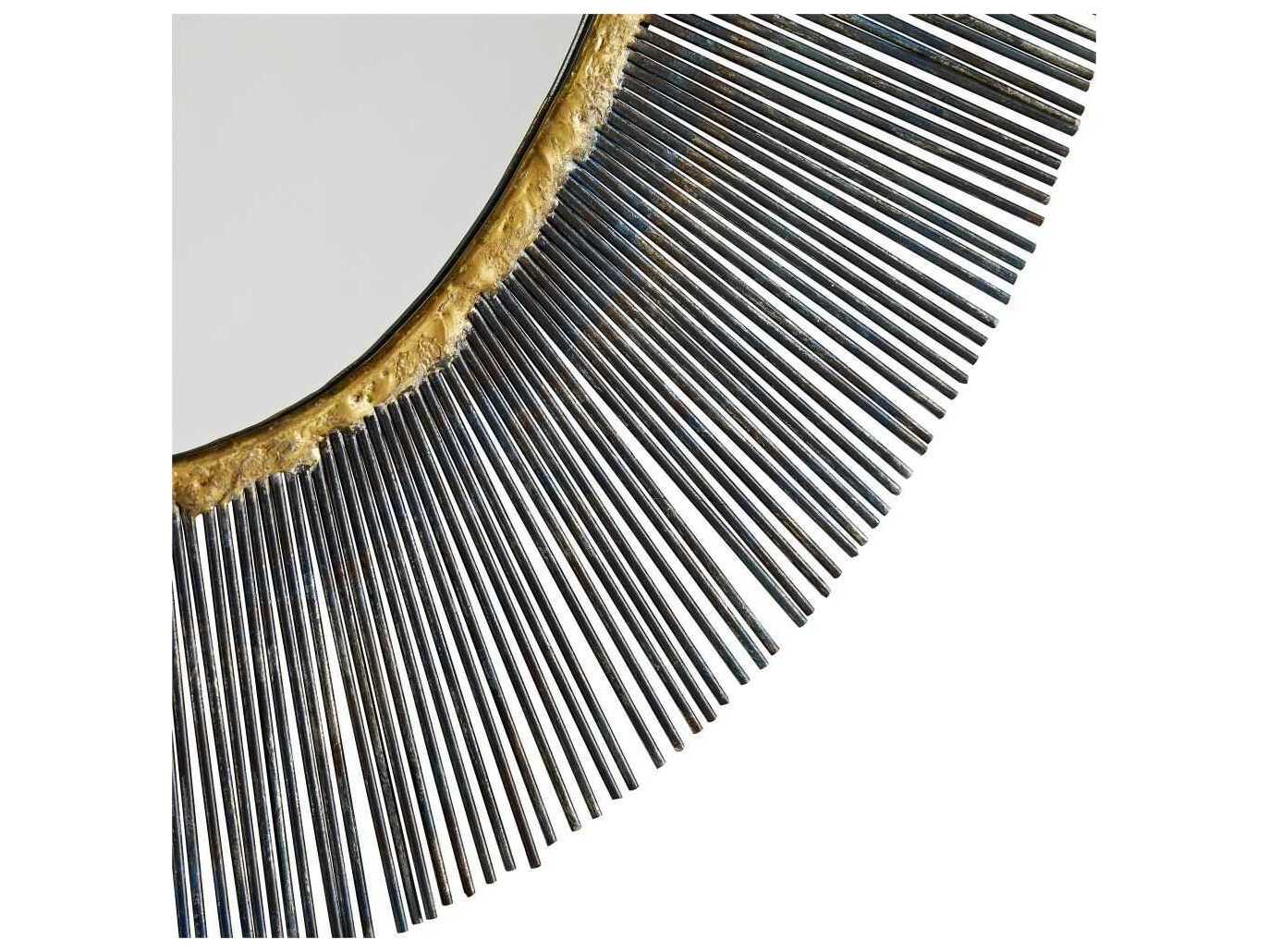 Arteriors Home Perseus Natural Iron Oval Wall Mirror