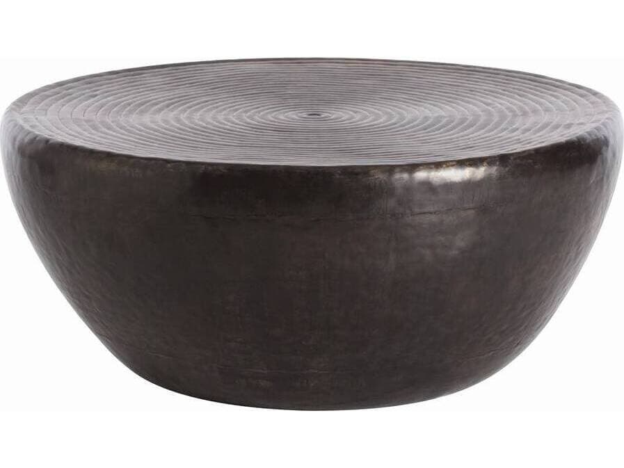 Arteriors Home Clint Round Metal Antique Bronze Coffee Table