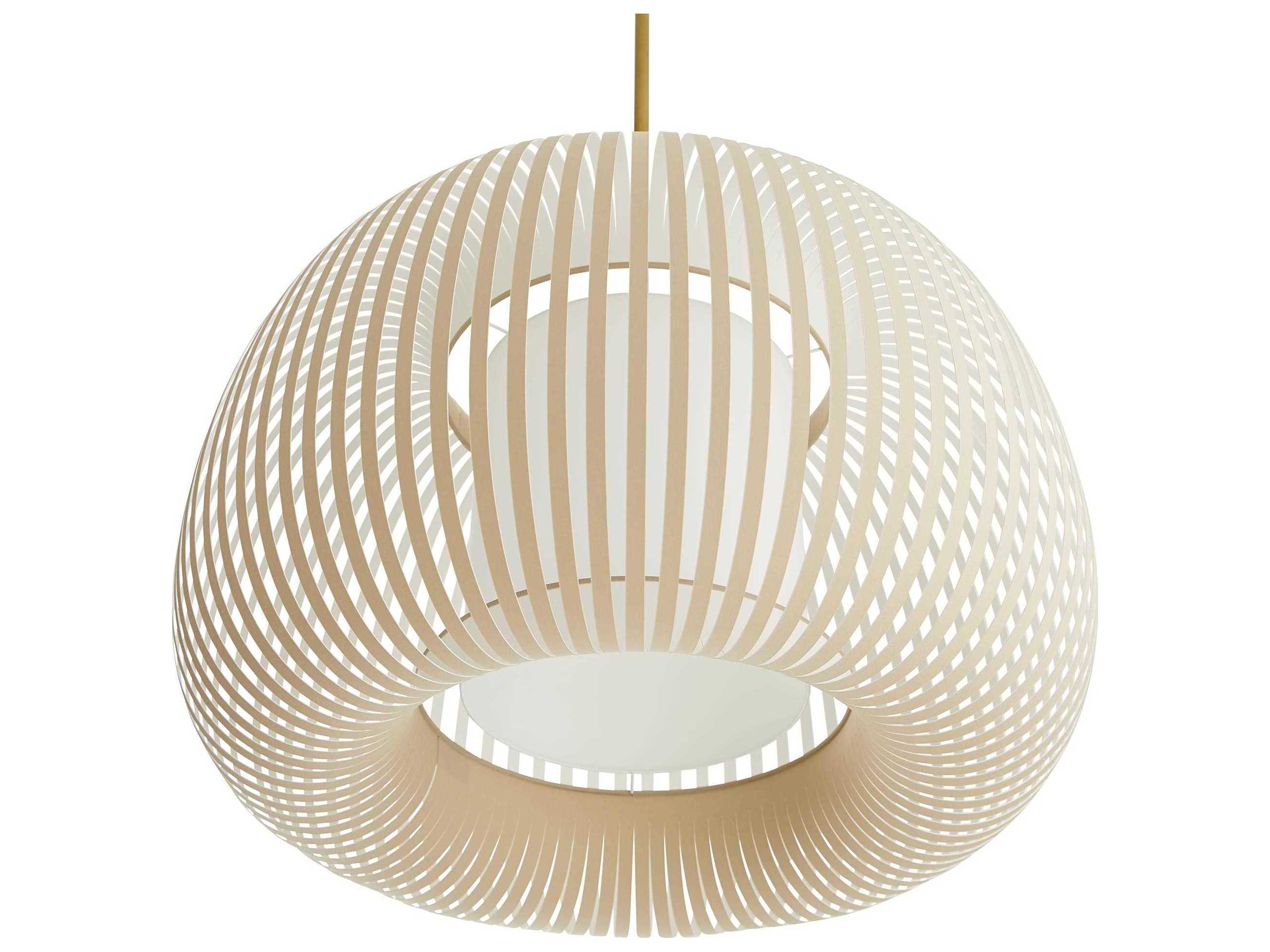 Arteriors Home Mia 1-Light Beige Off White Drum Linear Pendant