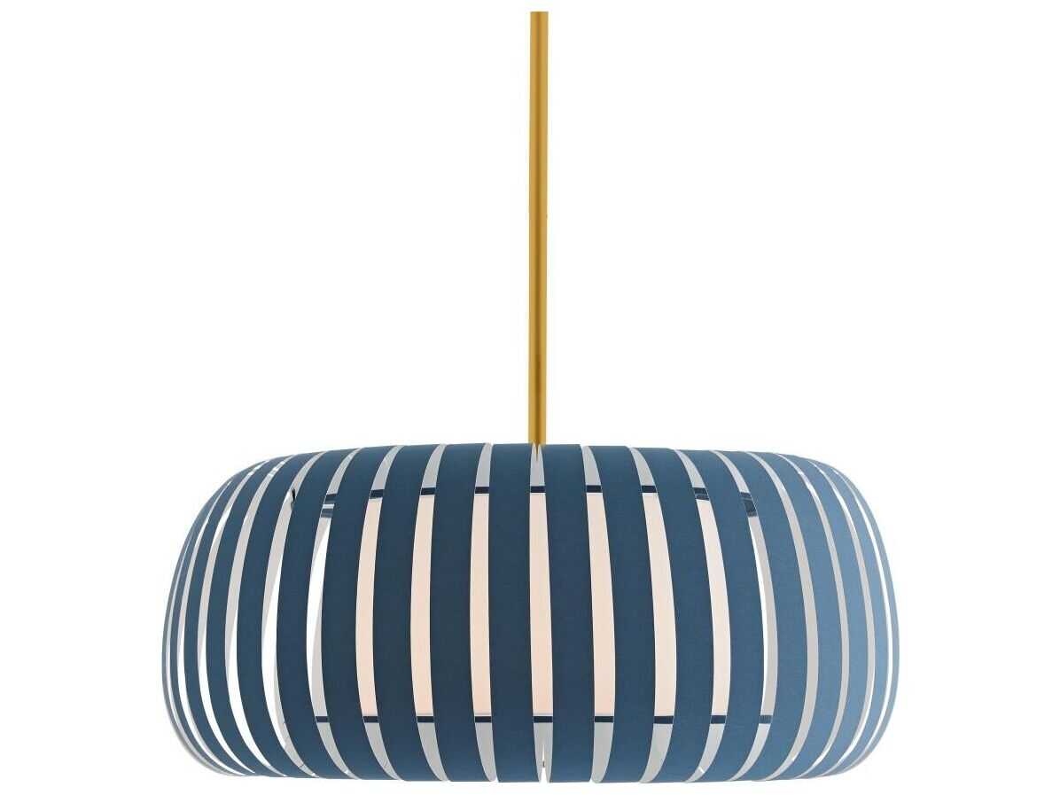 Arteriors Home Wilson 1-Light Blue Cadet Drum Pendant