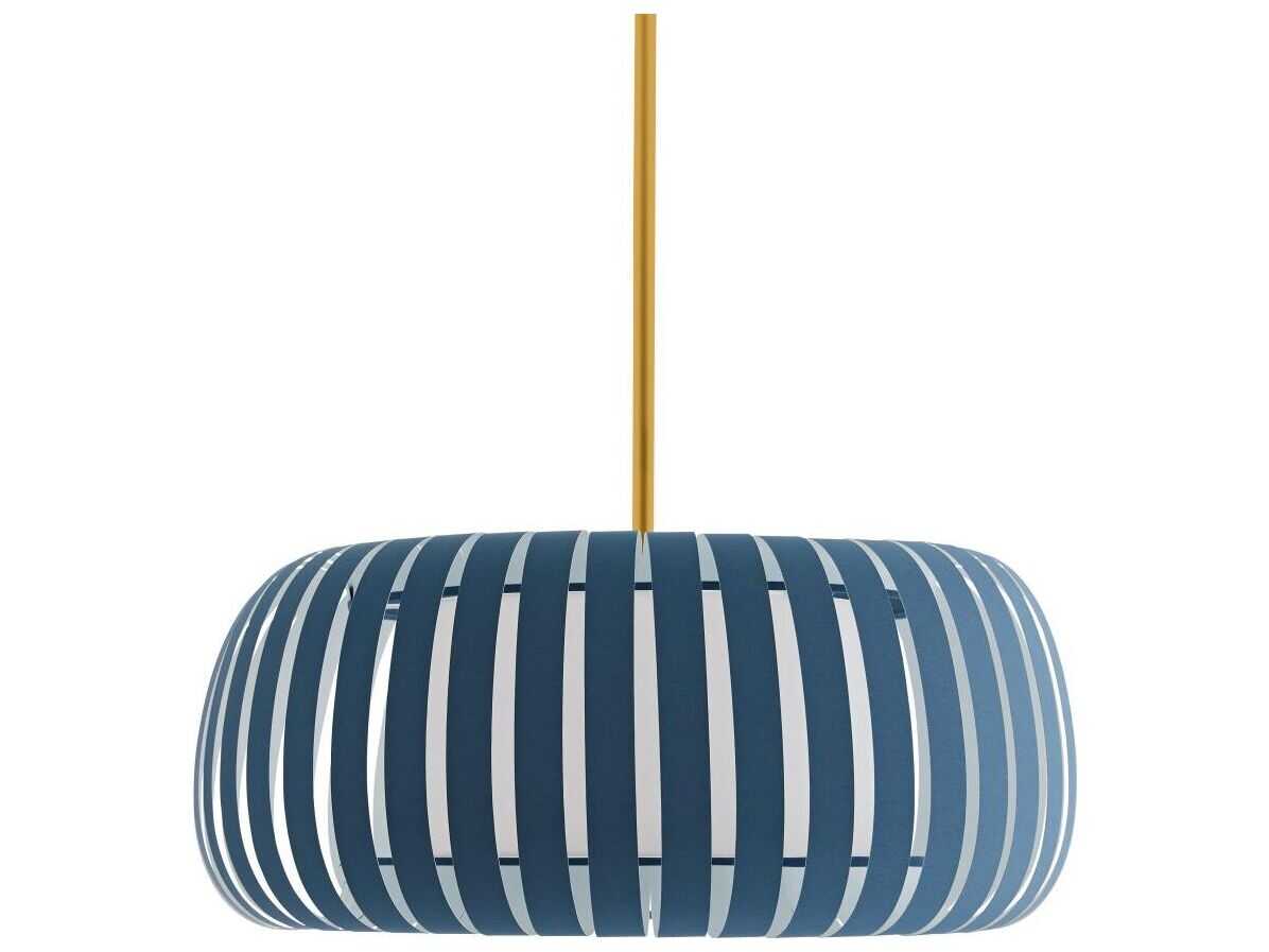 Arteriors Home Wilson 1-Light Blue Cadet Drum Pendant