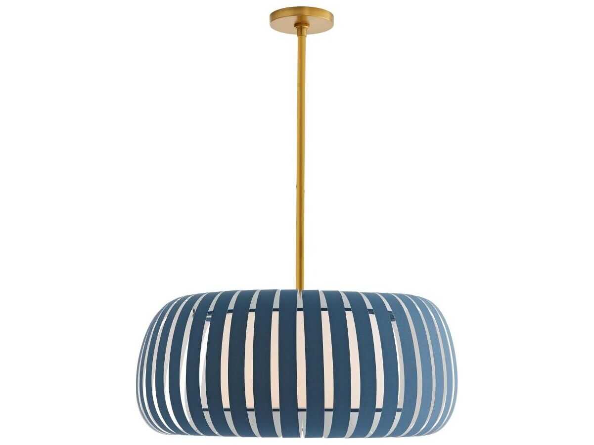 Arteriors Home Wilson 1-Light Blue Cadet Drum Pendant