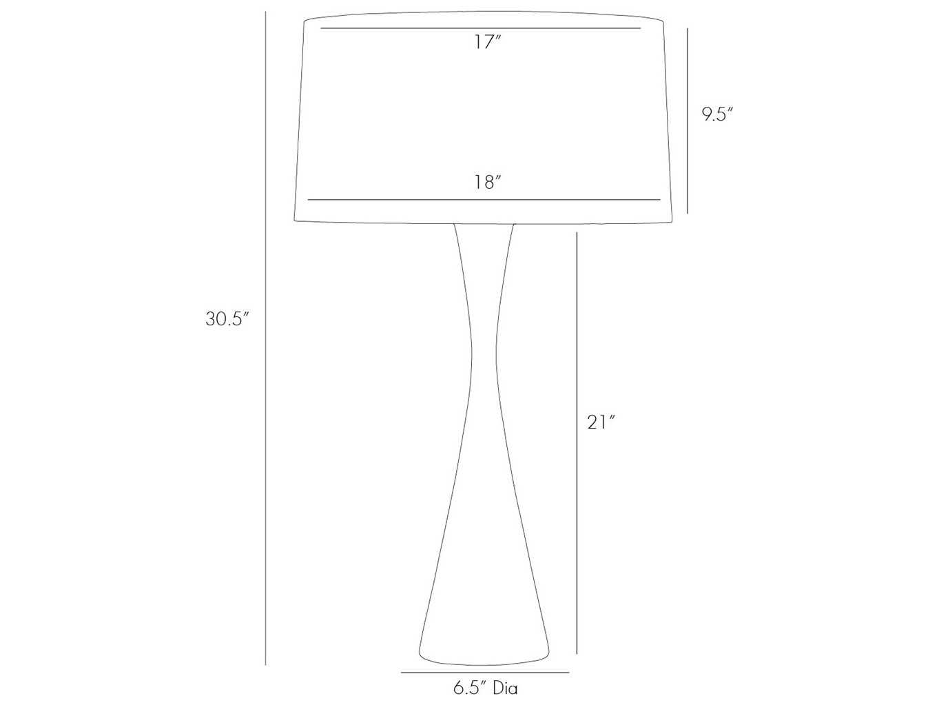 Arteriors Home Narsi Antiqued Aluminum Gray Buffet Lamp