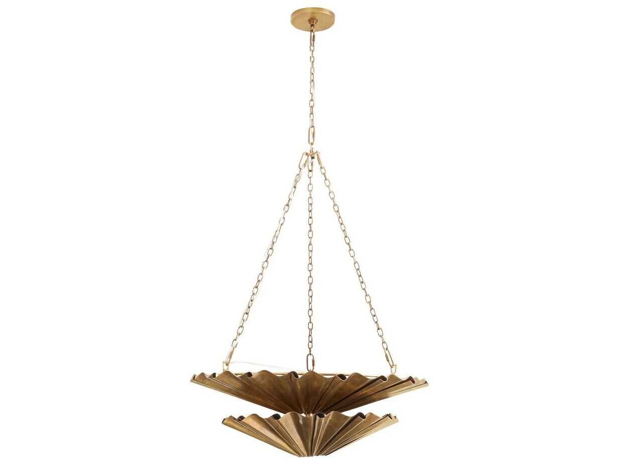Arteriors Home Katya 9-Light Vintage Brass Pendant