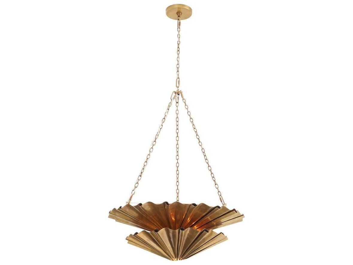 Arteriors Home Katya 9-Light Vintage Brass Pendant