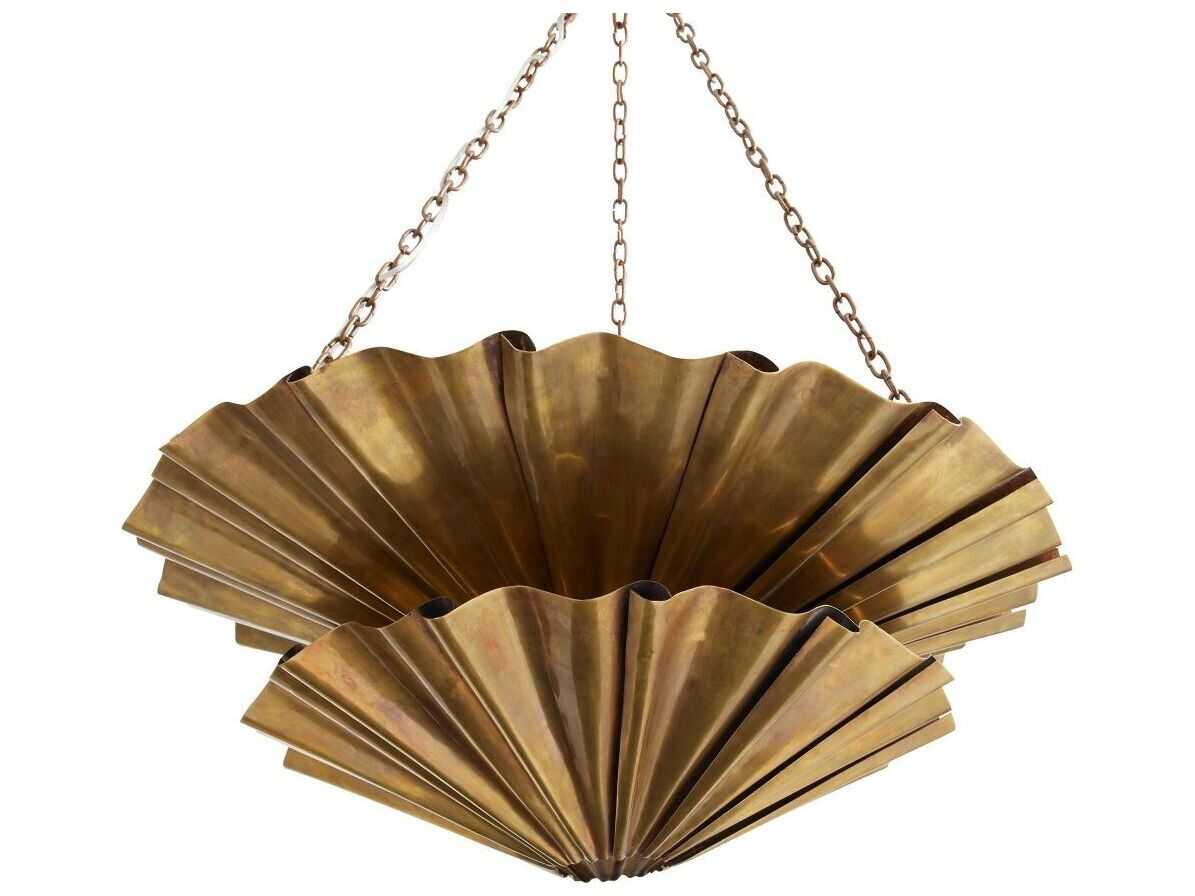 Arteriors Home Katya 9-Light Vintage Brass Pendant