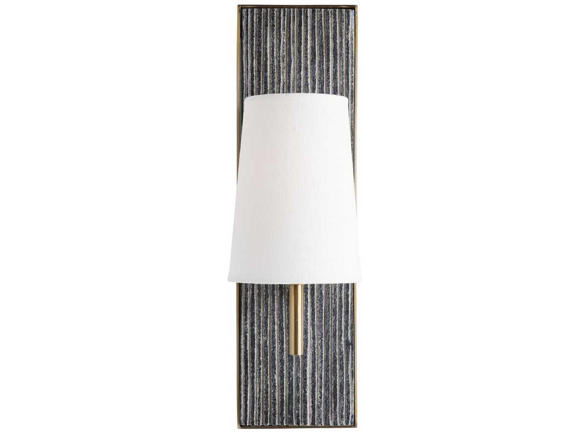 Arteriors Home Kapri 1-Light Black Chiseled Marble Wall Sconce