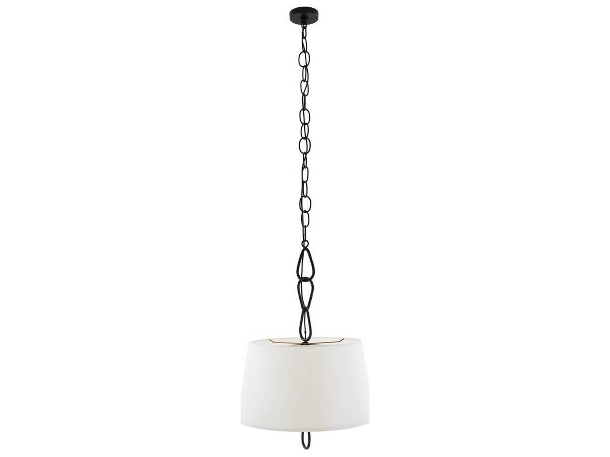 Arteriors Home Parkman 2-Light Blackened Iron Brass Geometric Pendant
