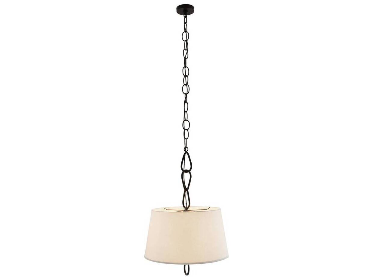 Arteriors Home Parkman 2-Light Blackened Iron Brass Geometric Pendant