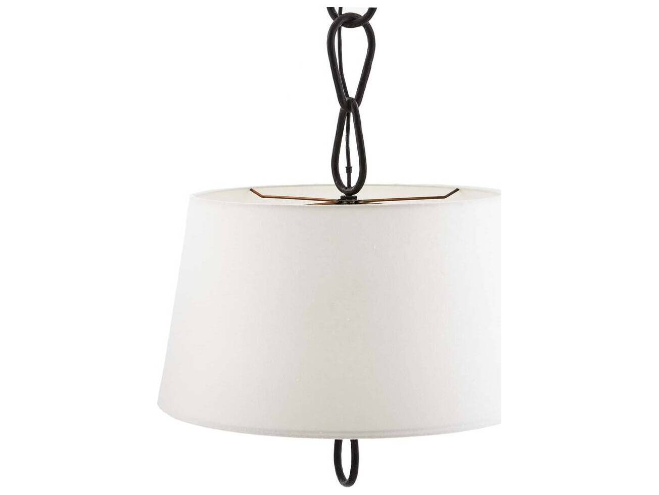 Arteriors Home Parkman 2-Light Blackened Iron Brass Geometric Pendant