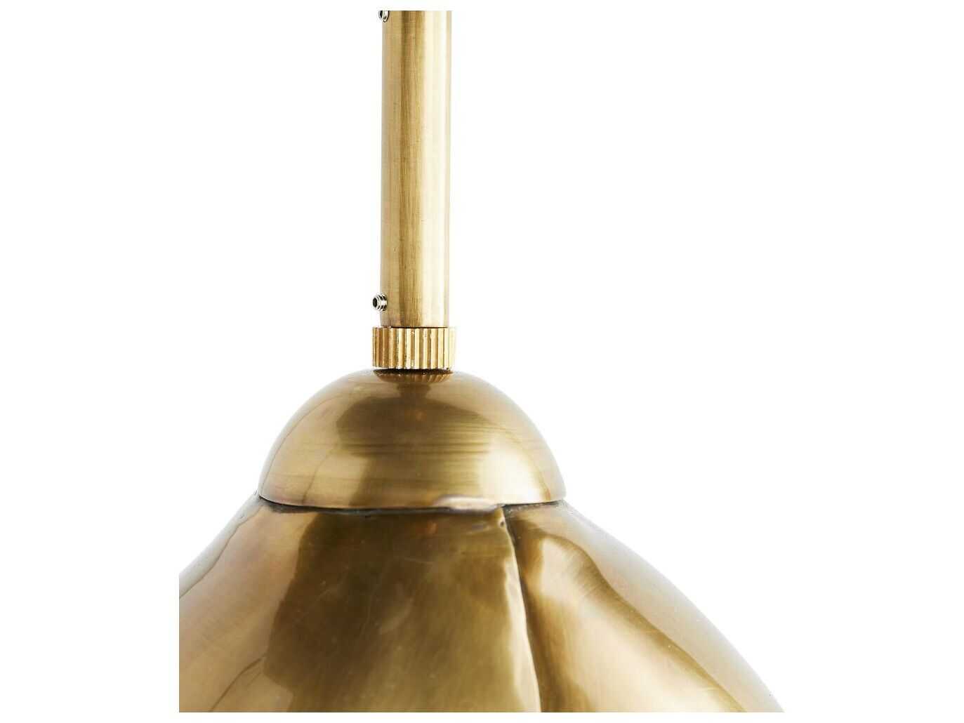 Arteriors Home Edith 1-Light Vintage Brass Mini Pendant