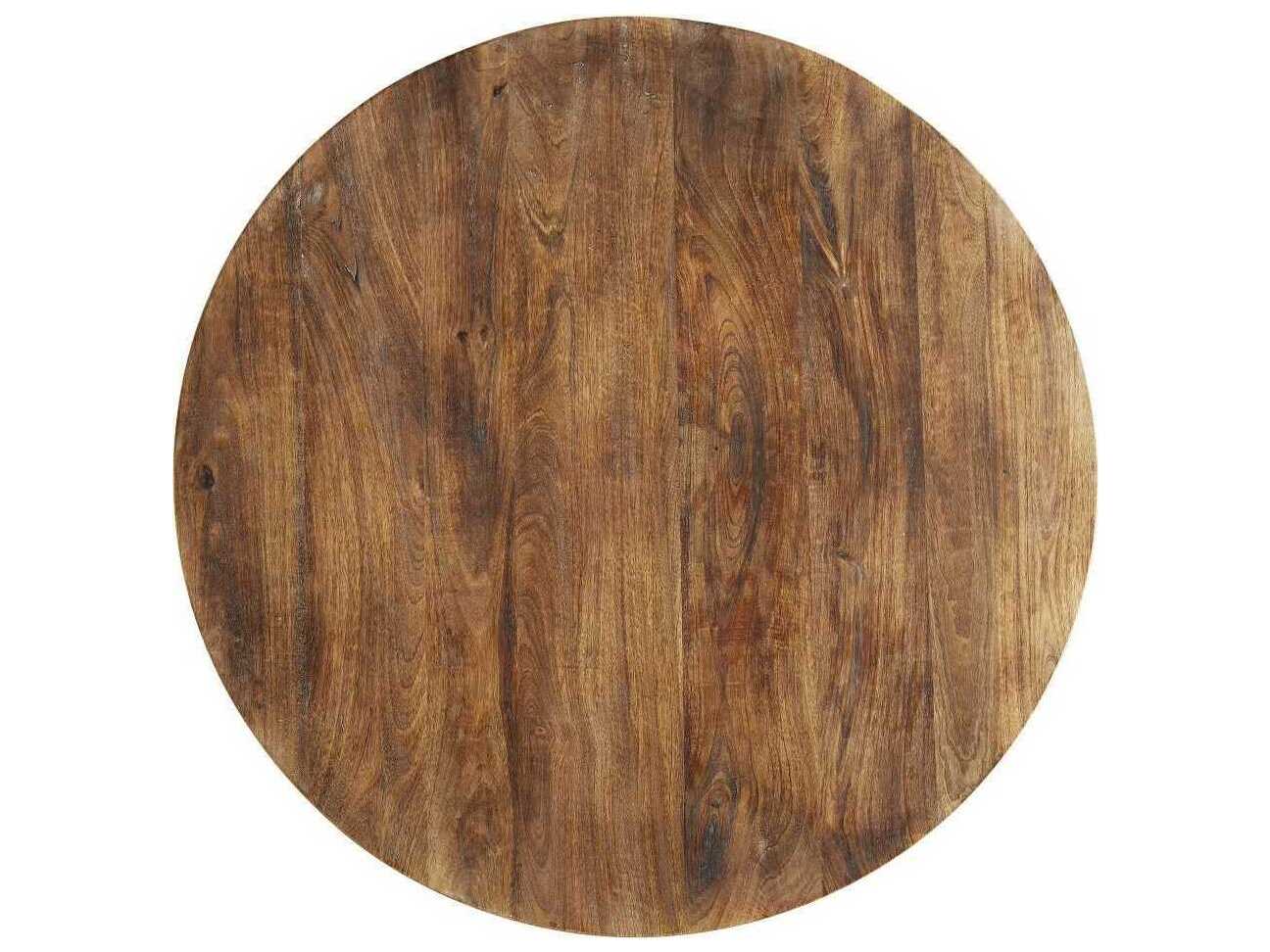 Arteriors Home Jacob Round Wood Washed Tobacco Coffee Table