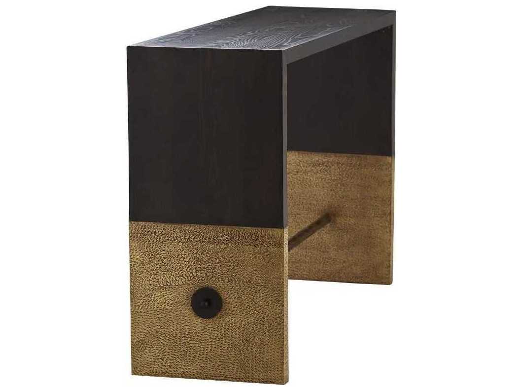 Arteriors Home Lyle Rectangular Wood Cerused Sable Console Table