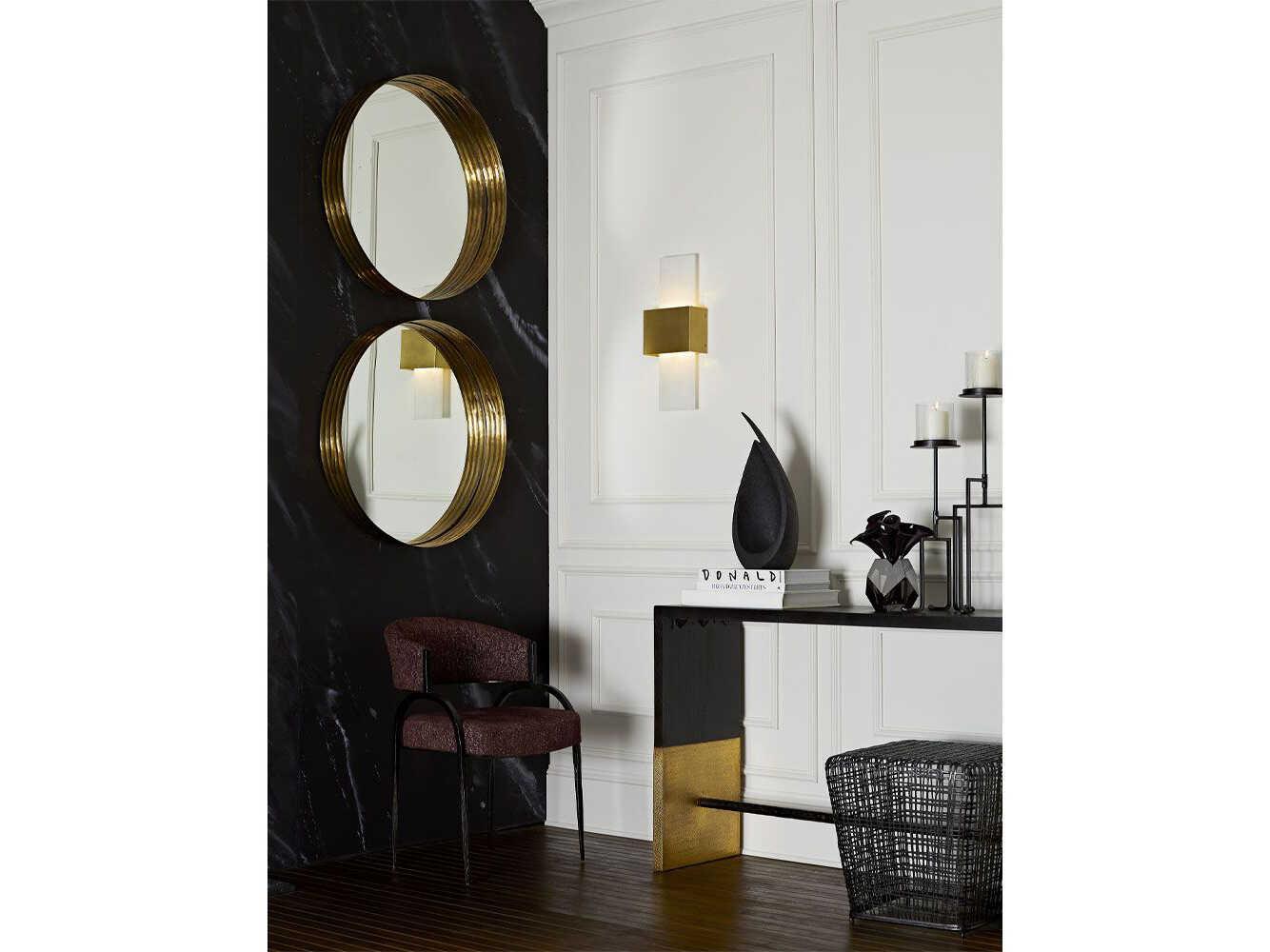 Arteriors Home Lyle Rectangular Wood Cerused Sable Console Table