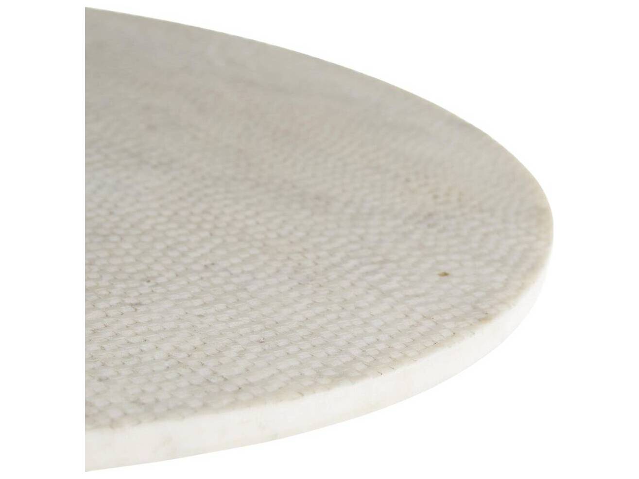 Arteriors Home Jaime Round Marble Black Iron End Table