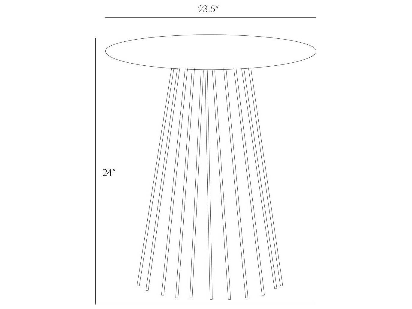 Arteriors Home Jaime Round Marble Black Iron End Table