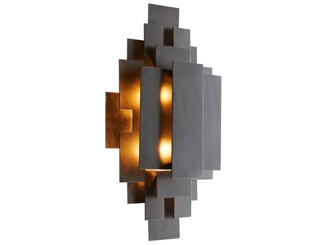 Arteriors Home Trinidad 2-Light Blackened Iron Gray Wall Sconce