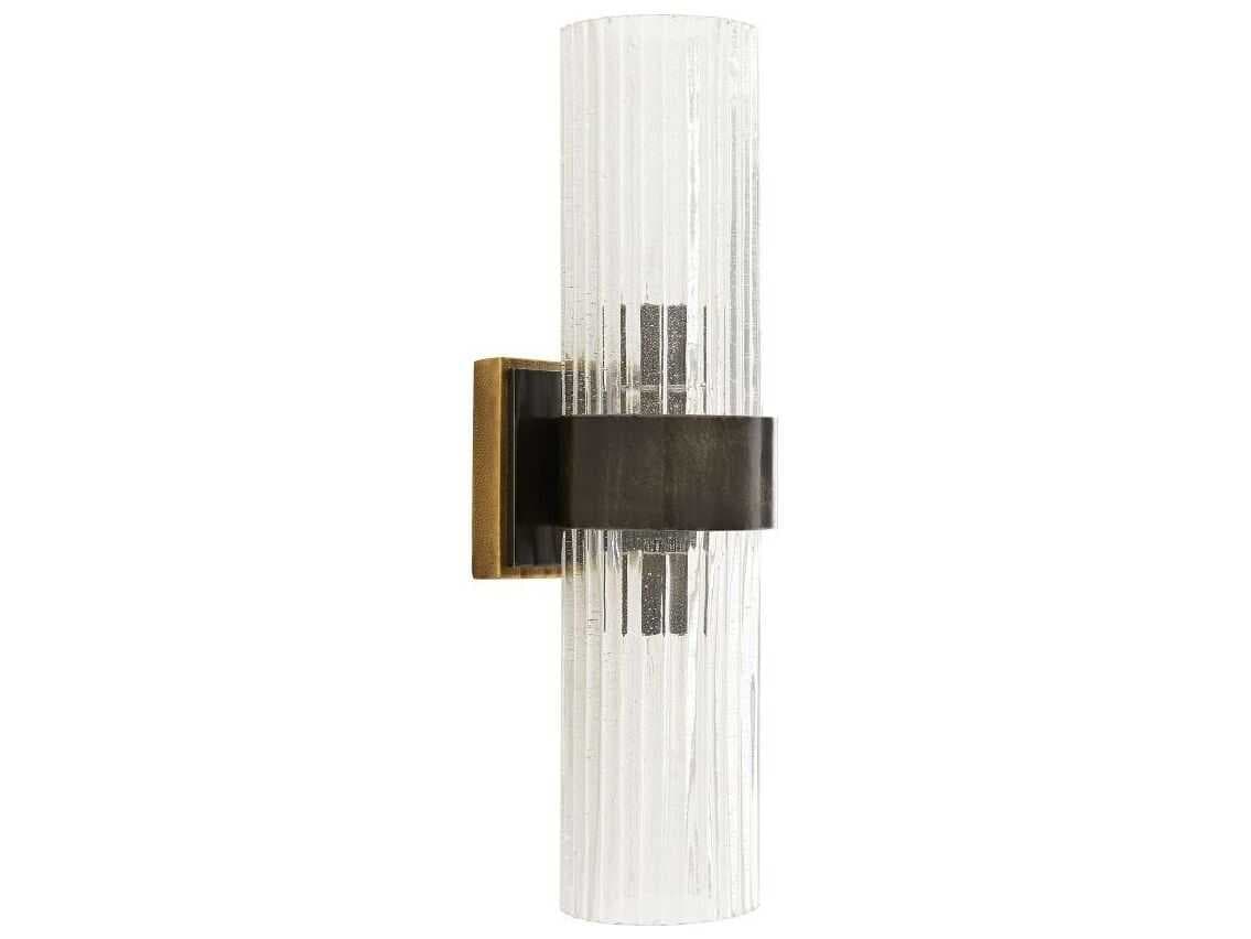 Arteriors Home Hazel 2-Light Natural Iron Black Wall Sconce