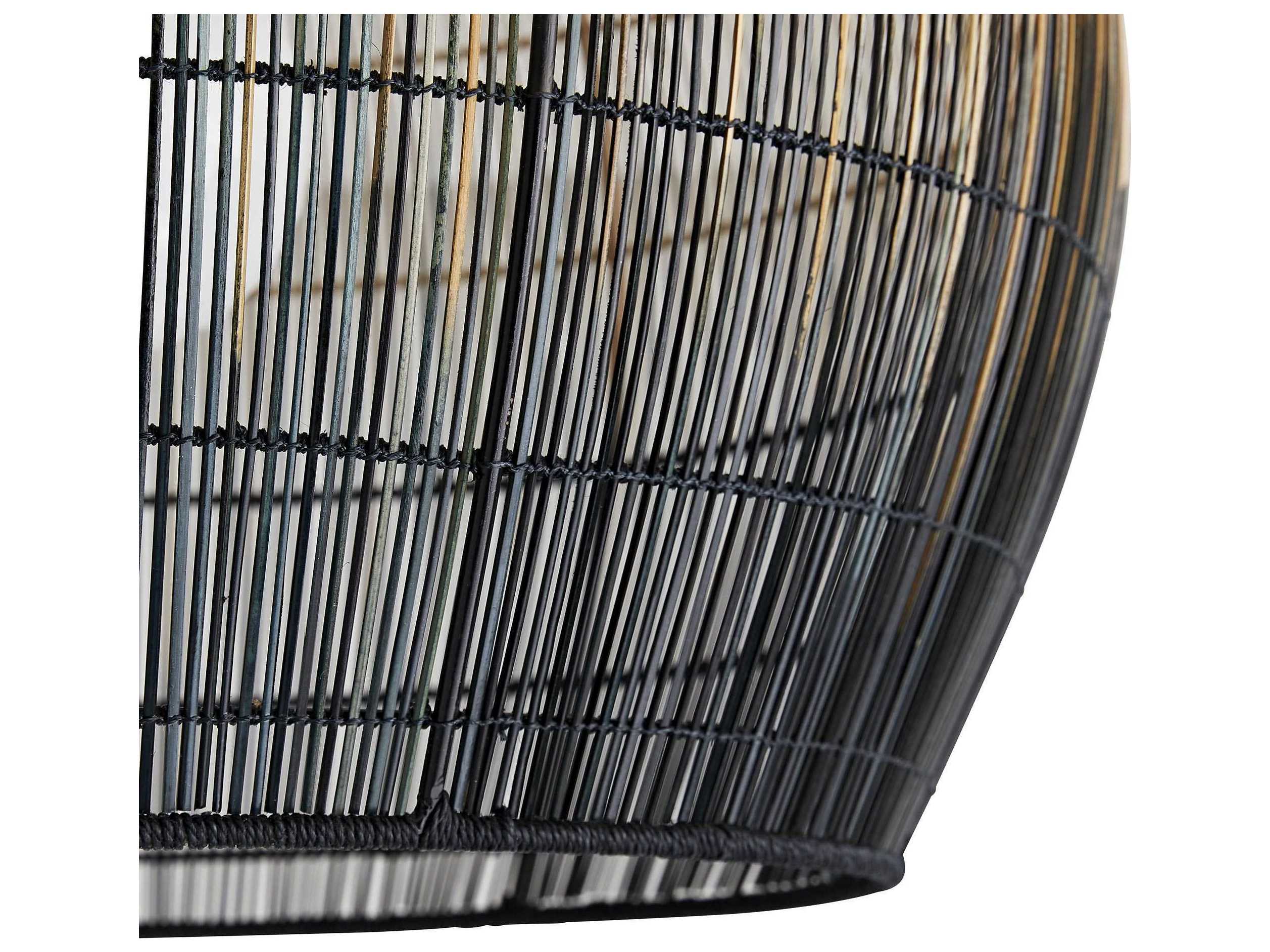 Arteriors Home Swami 1-Light Natural And Black Ombre Brass Bowl Linear Pendant