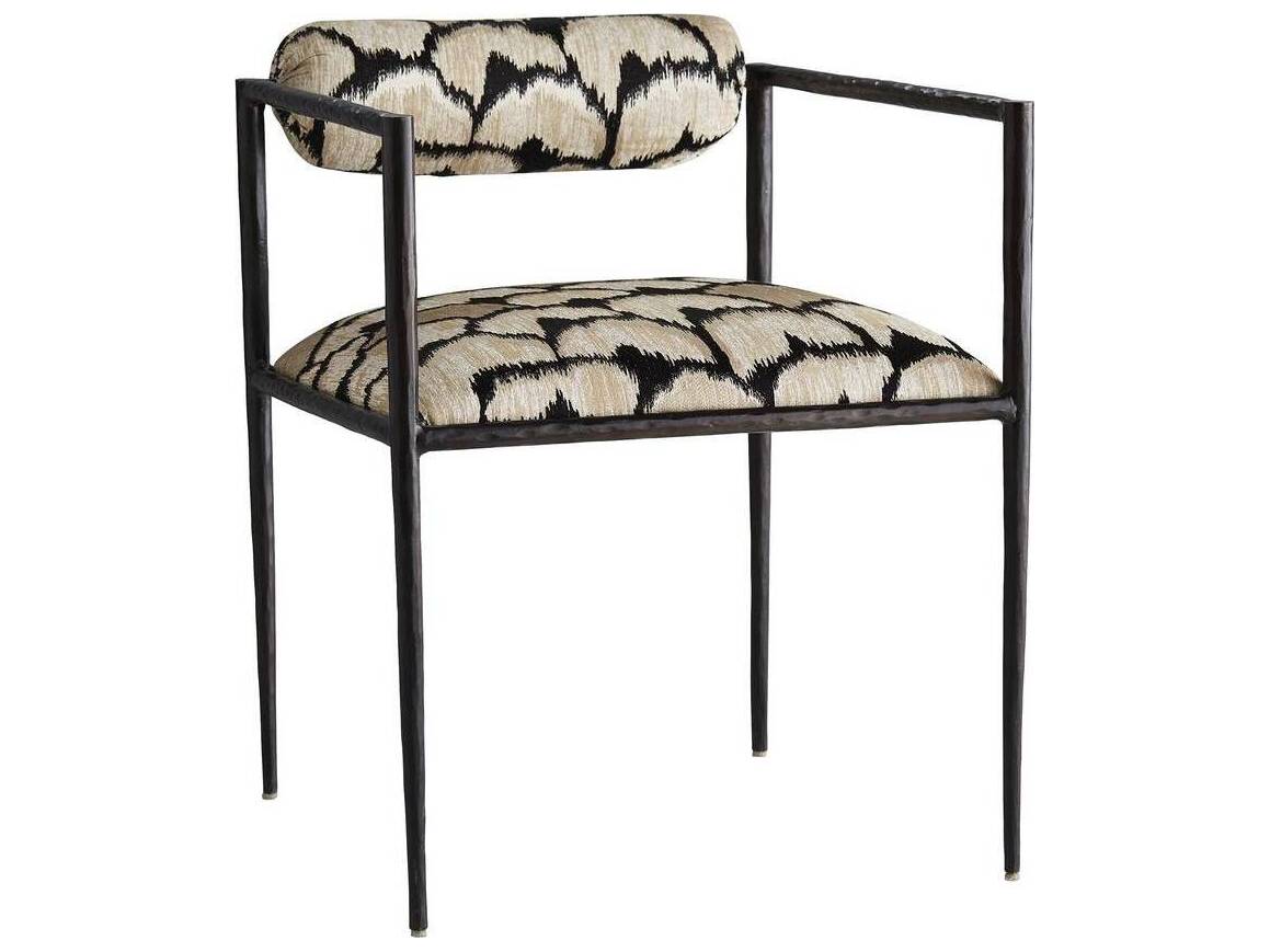 Arteriors Home Barbana Beige Upholstered Arm Dining Chair