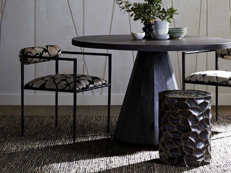 Arteriors Home Barbana Beige Upholstered Arm Dining Chair