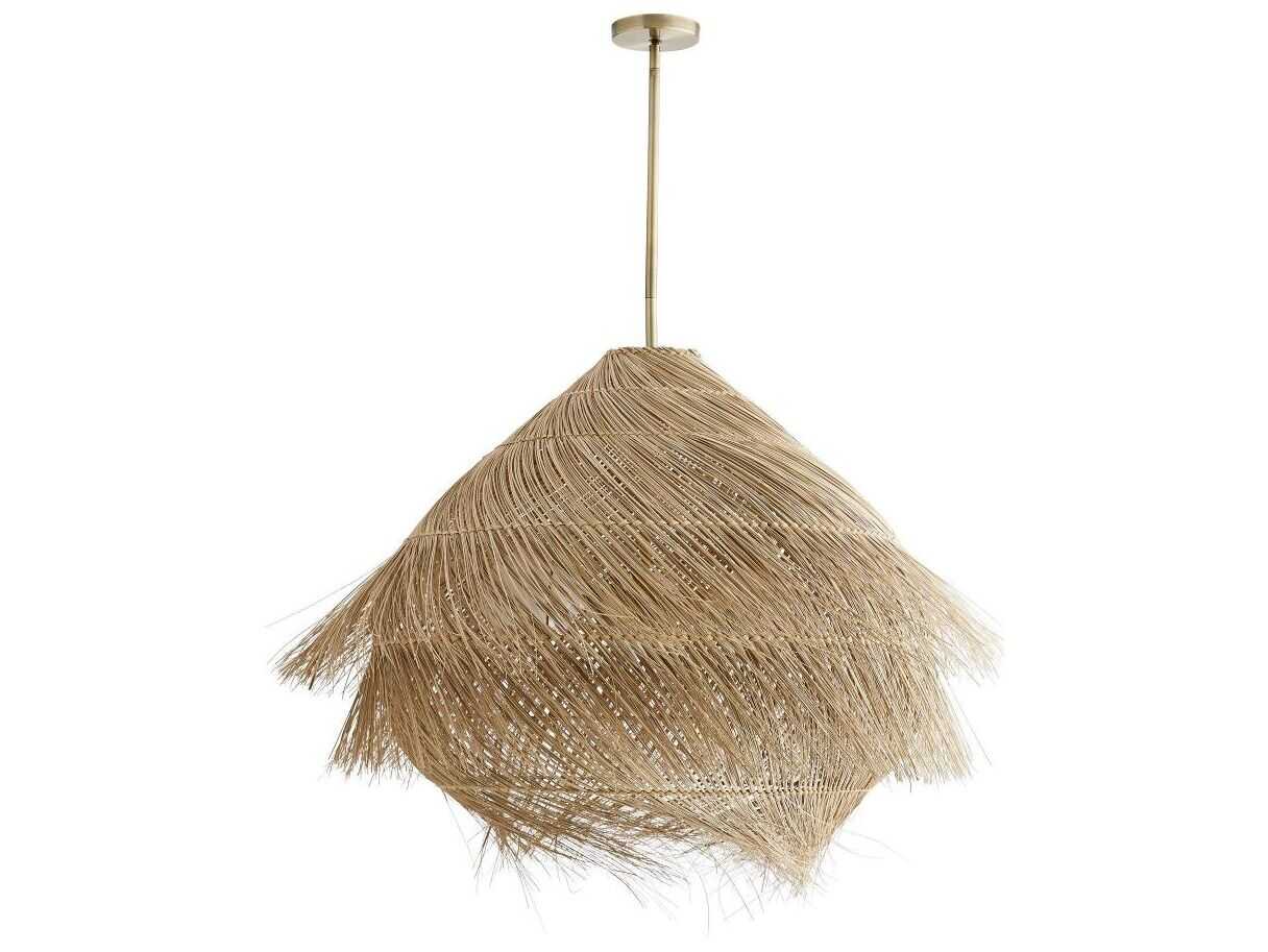 Arteriors Home Ashburn 3-Light Antique Brass Brown Pendant