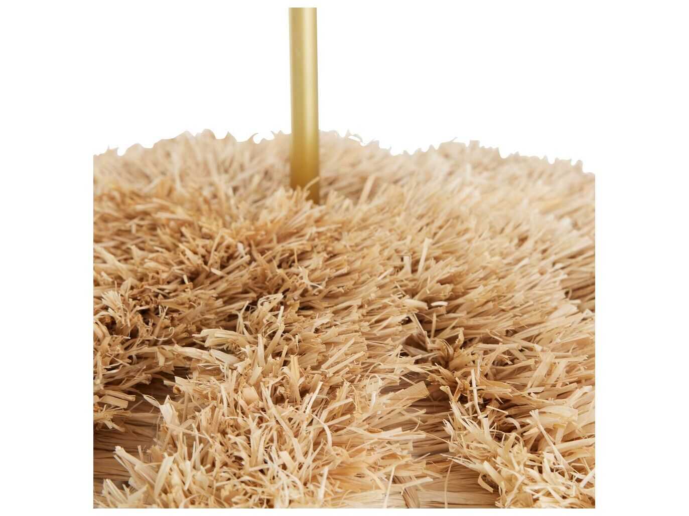 Arteriors Home Johanna 1-Light Natural Raffia Brown Globe Pendant