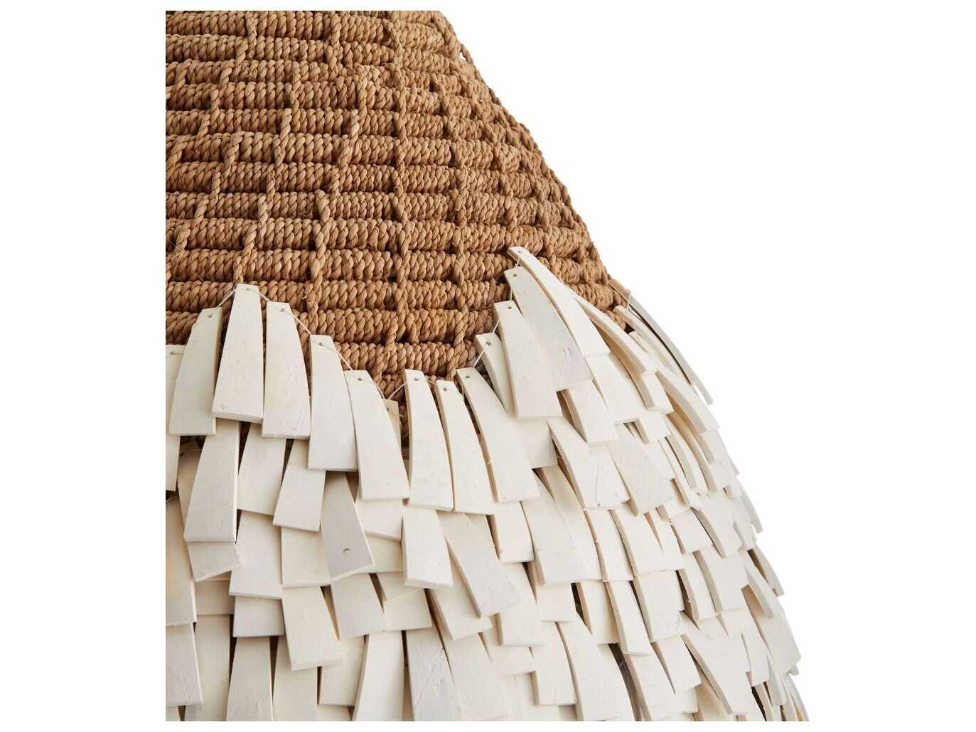 Arteriors Home Orla 1-Light Antique Brass White Pendant