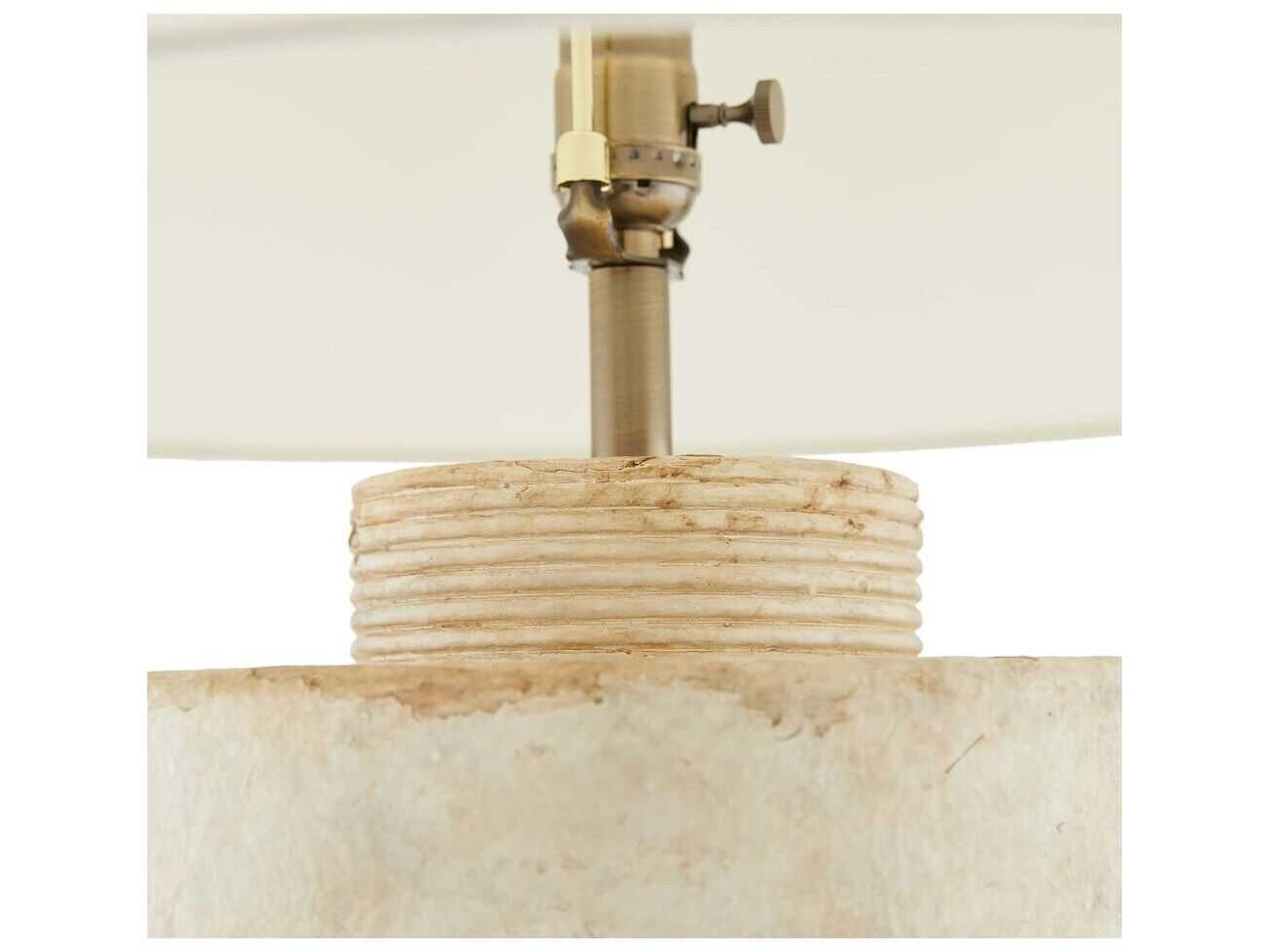 Arteriors Home Samala Tuscan Wash Terracotta Off White Buffet Lamp