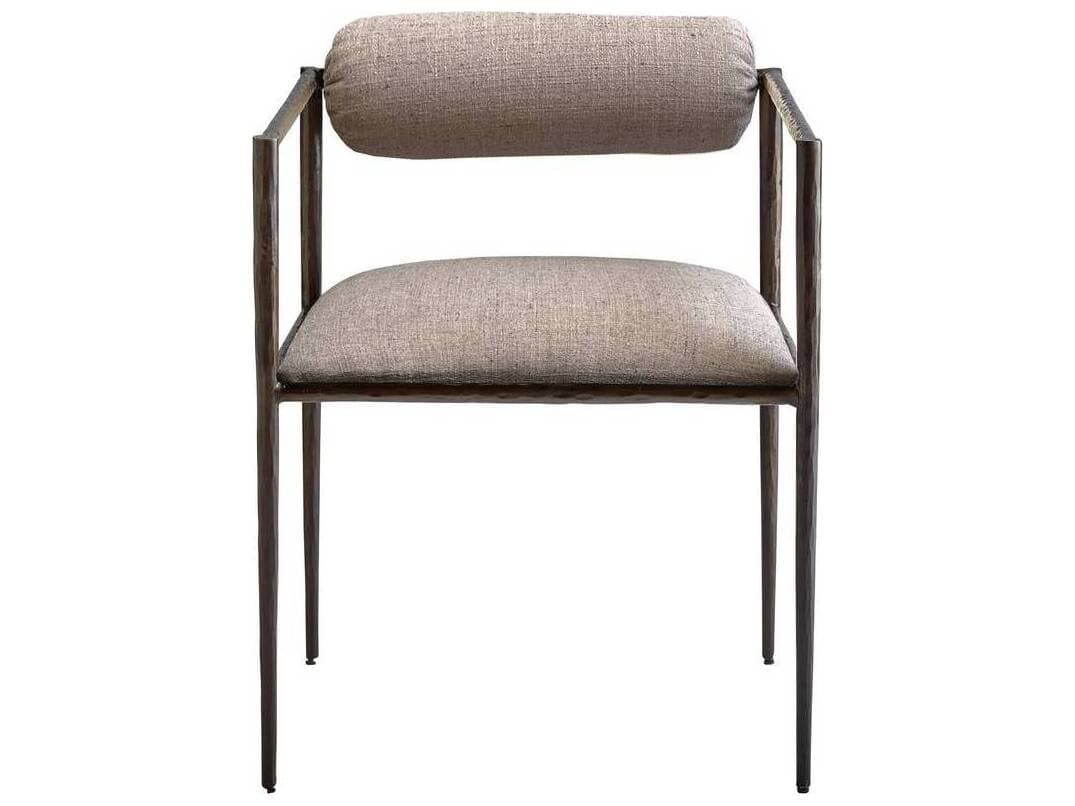 Arteriors Home Barbana Beige Upholstered Arm Dining Chair