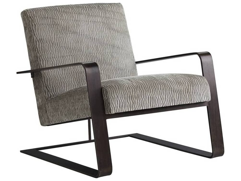 Arteriors Home Torcello Gray Velvet Accent Chair