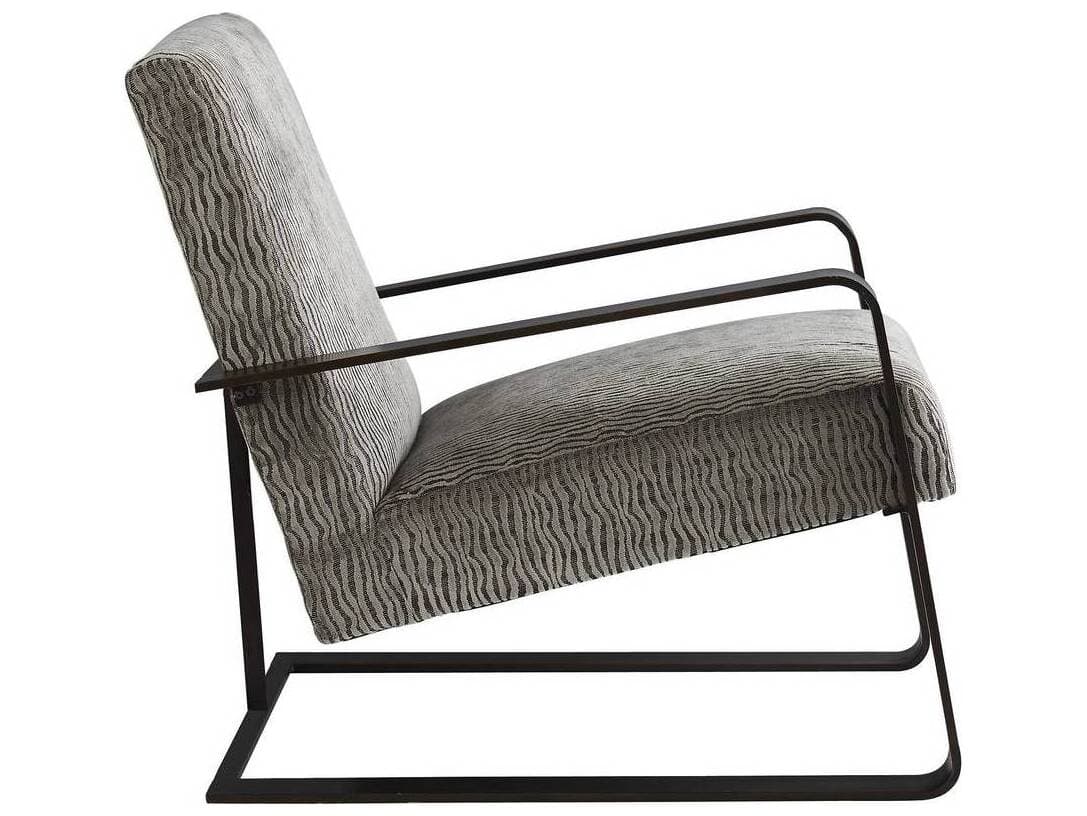 Arteriors Home Torcello Gray Velvet Accent Chair