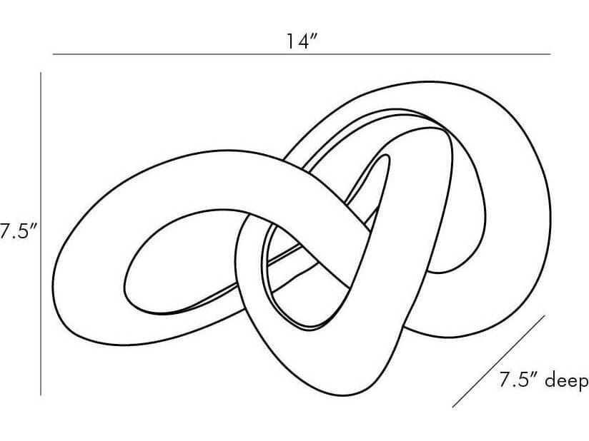 Arteriors Home Quinn Antique Brass Sculpture