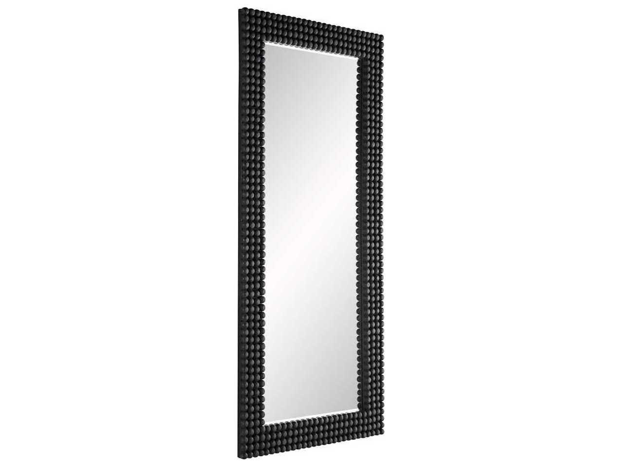 Arteriors Home Paxton  Black Stained Rectangular Floor Mirror