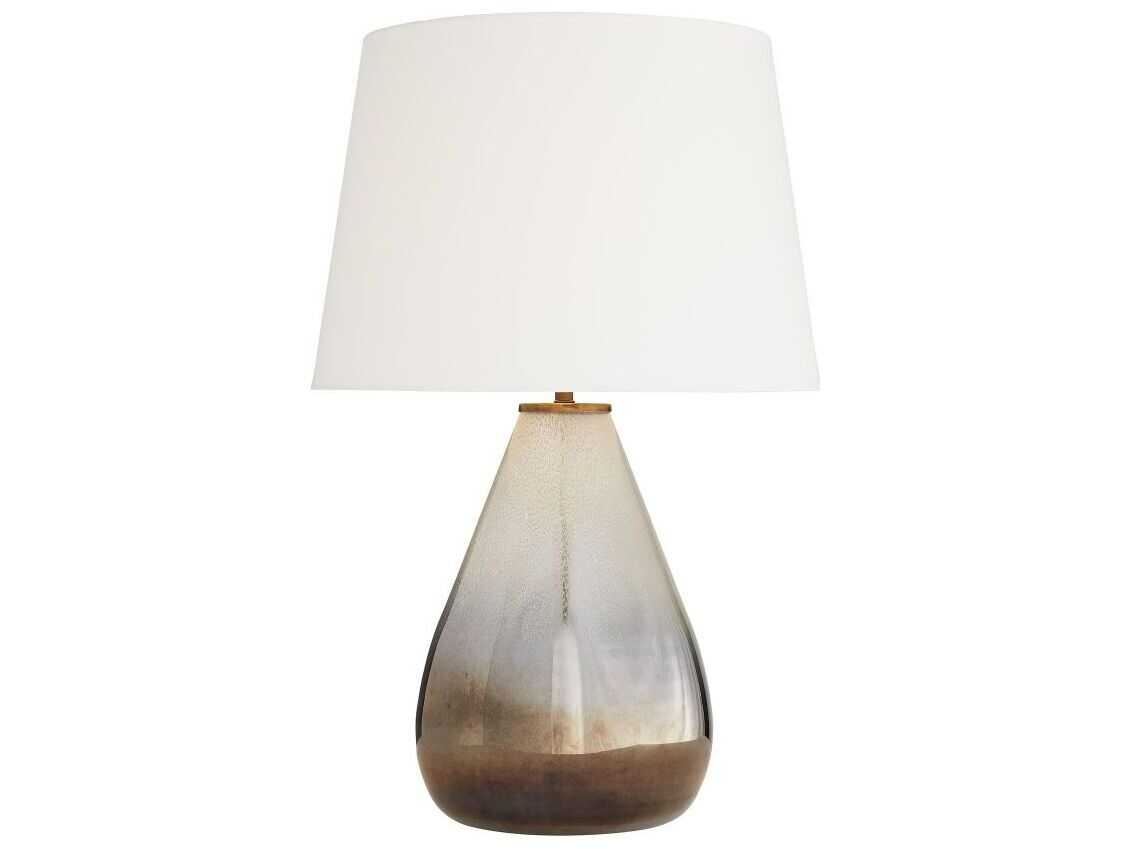 Arteriors Home Tiber Seedy And Smoke Luster Ombre Glass Gray Buffet Lamp