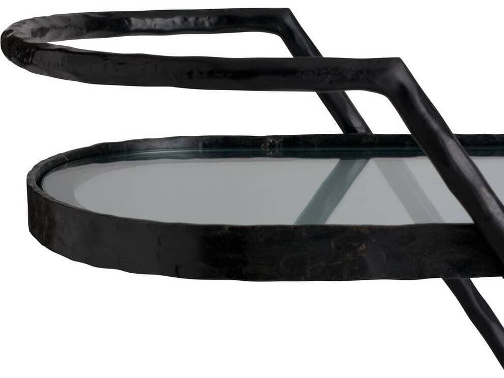 Arteriors Home Marble Black Nakoa Bar Cart