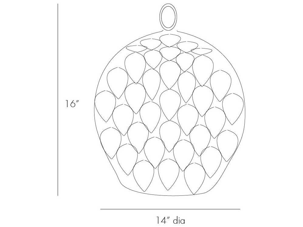 Arteriors Home Osgood 1-Light Antique Gold Leaf Bell Pendant