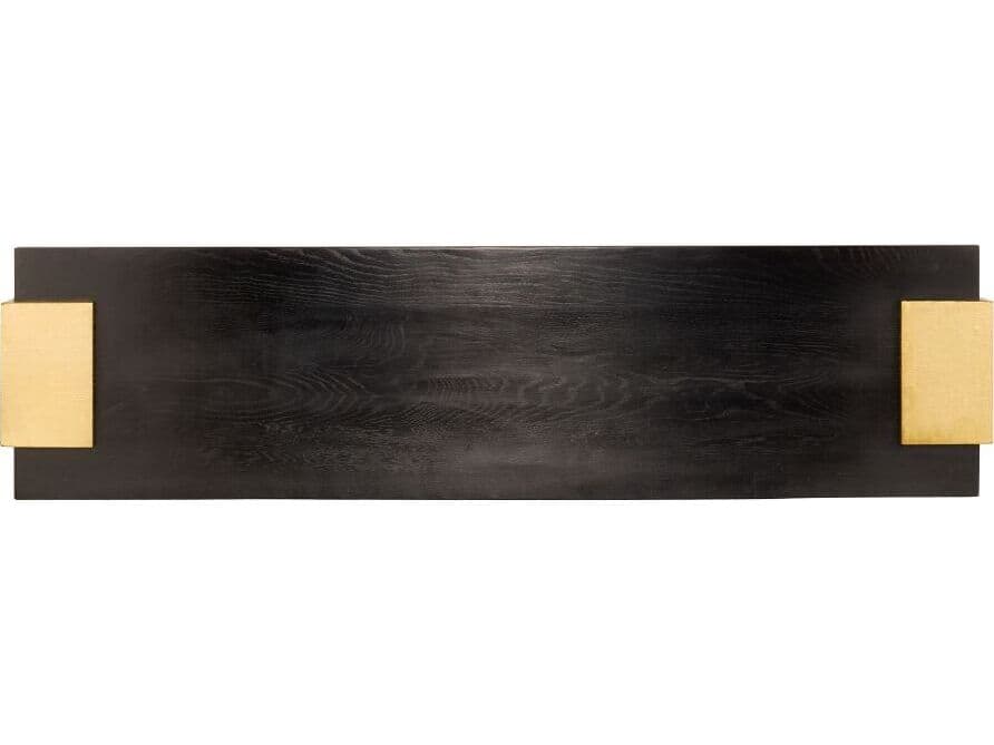 Arteriors Home Rectangular Wood Ebony Orsen Console Table