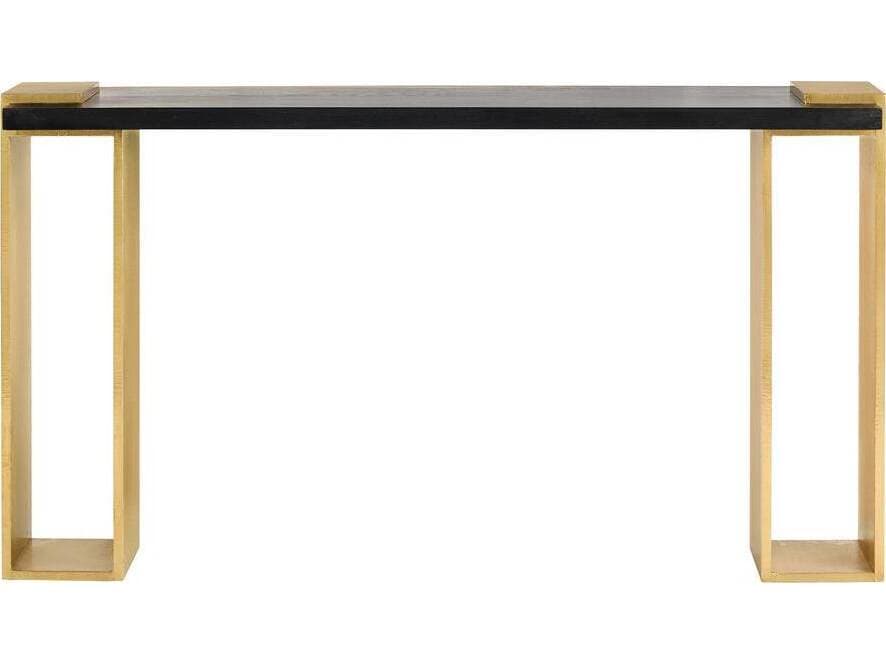 Arteriors Home Rectangular Wood Ebony Orsen Console Table