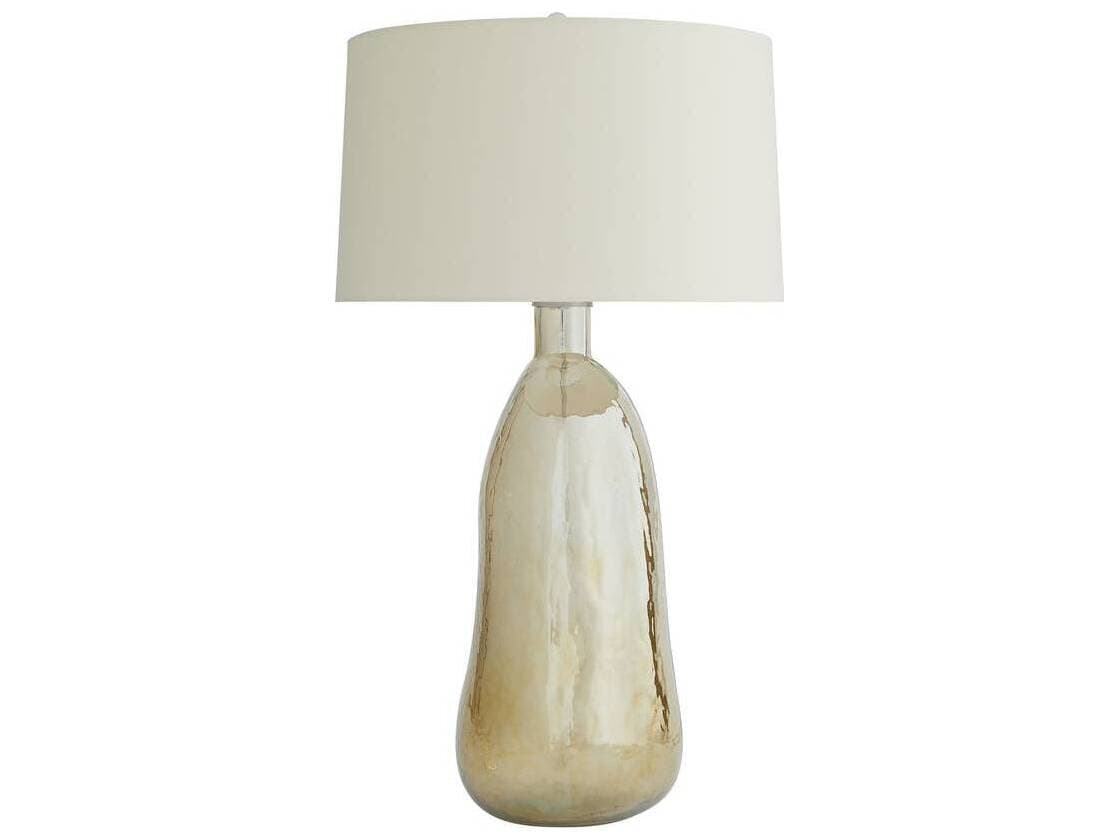 Arteriors Home Joss  Smoke Luster Glass Gray Buffet Lamp