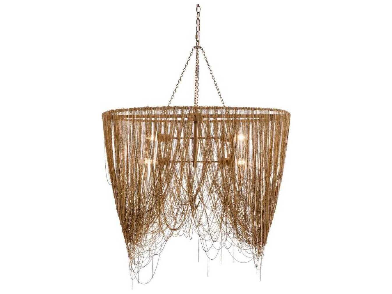 Arteriors Home Layla 4-Light Antique Brass Island Pendant