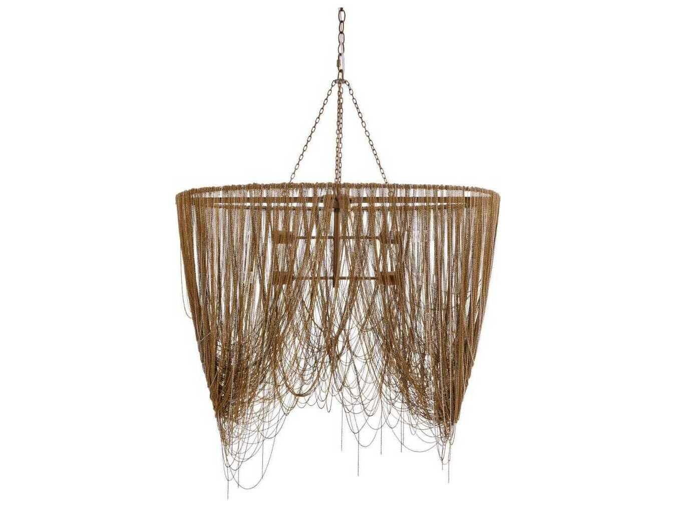 Arteriors Home Layla 4-Light Antique Brass Island Pendant