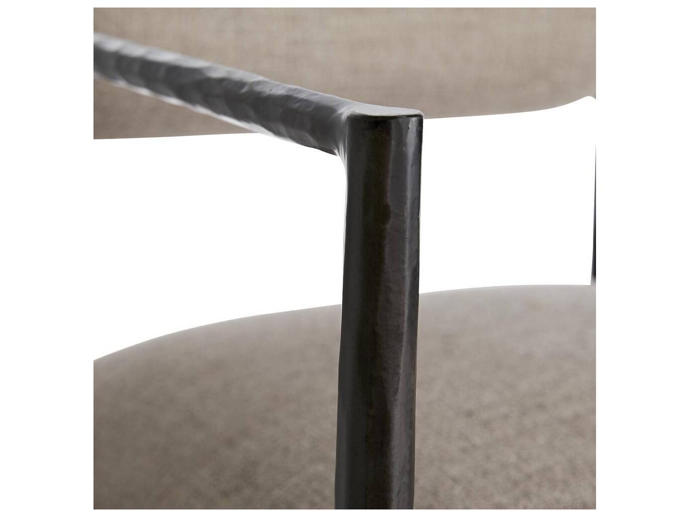 Arteriors Home Barbana Natural Pewter Upholstered Counter Stool