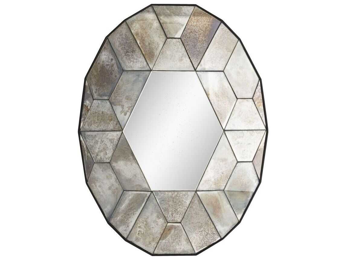 Arteriors Home Callen Natural Iron Oval Wall Mirror