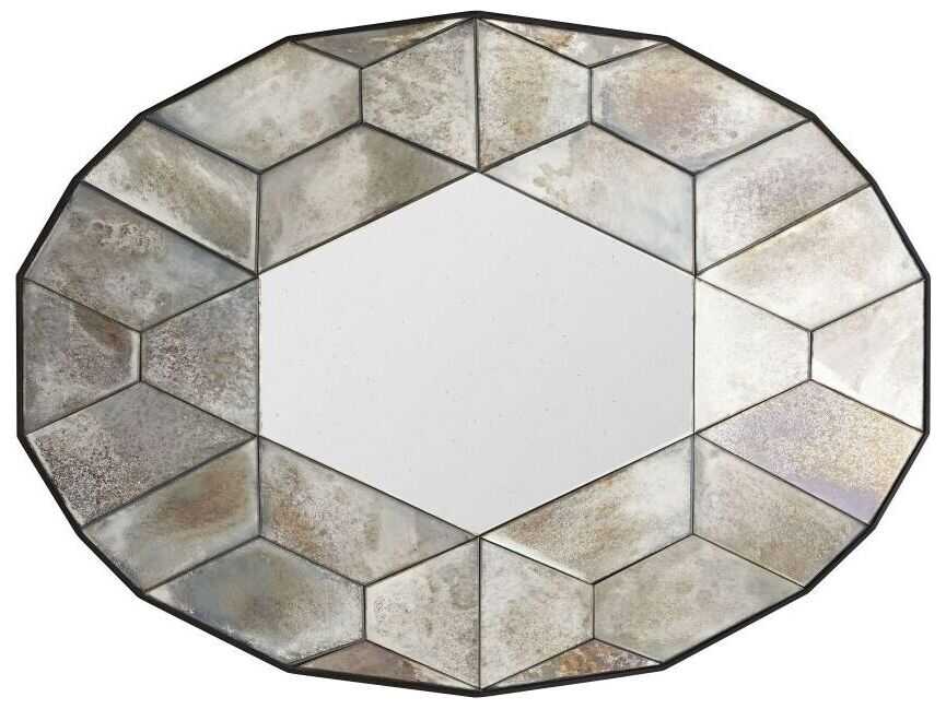 Arteriors Home Callen Natural Iron Oval Wall Mirror