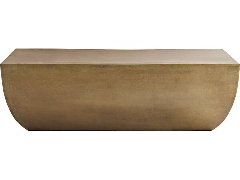 Arteriors Home Rectangular Metal Antique Brass Caroline Coffee Table