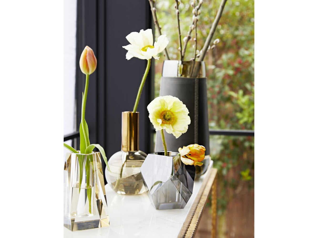 Arteriors Home Duncan Smoke Luster Vase