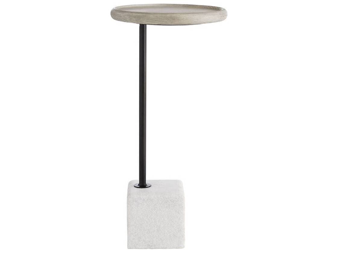 Arteriors Home Round Wood Smoke Davies End Table